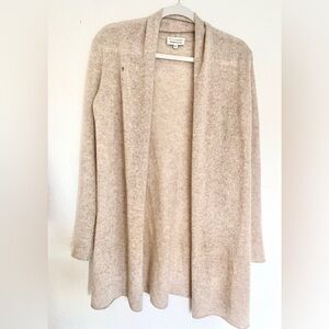 White + Warren Cashmere Knit Open Front Cardigan
